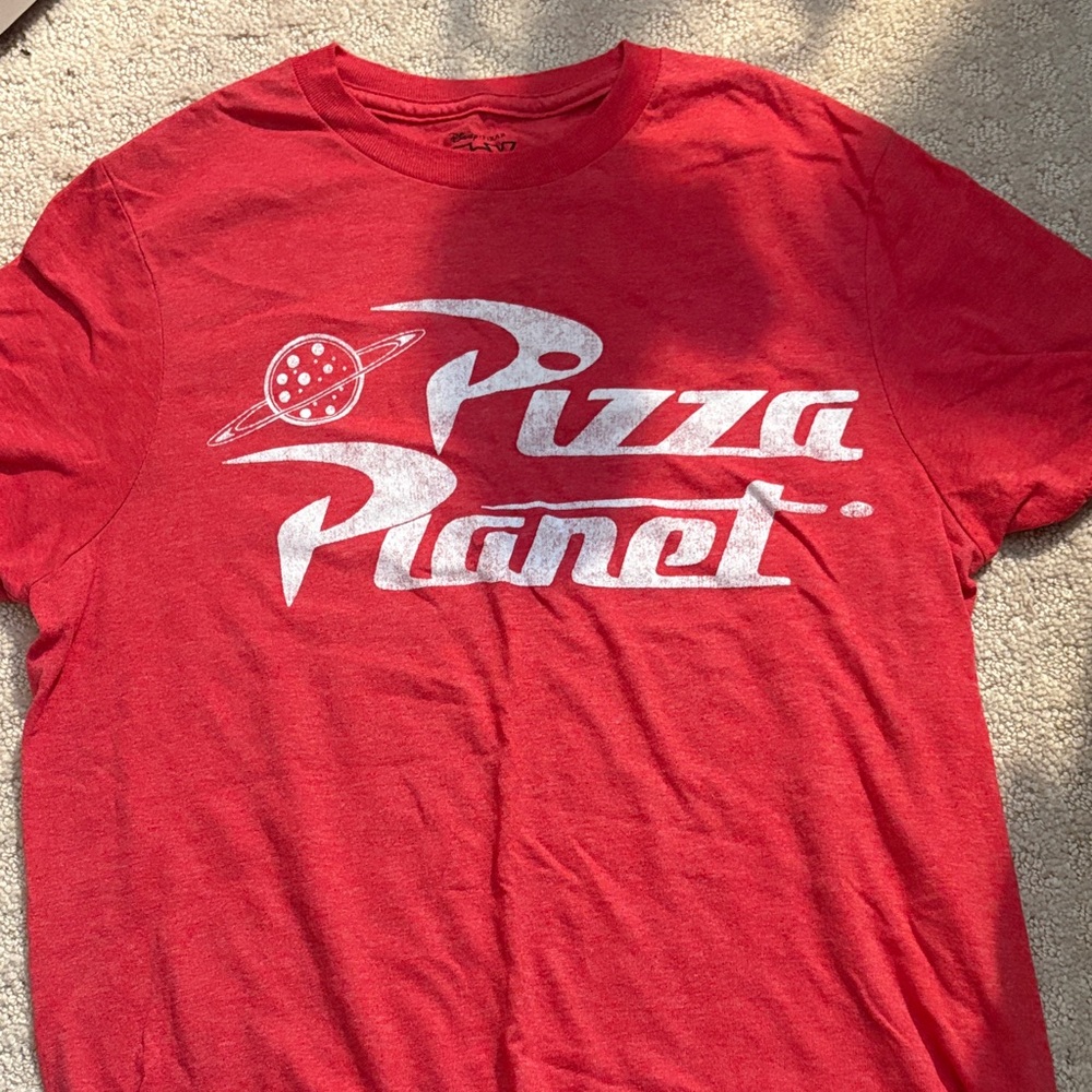 Disney Red Pizza Planet Short Sleeve Tee